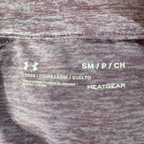 Under Armour Small Loose Fit Top HeatGear Pullover 1/2 Zip Long Sleeve Mock Neck - Picture 7 of 8